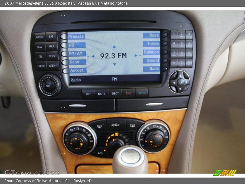 Aegean Blue Metallic / Stone 2007 Mercedes-Benz SL 550 Roadster