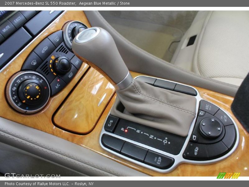 Aegean Blue Metallic / Stone 2007 Mercedes-Benz SL 550 Roadster