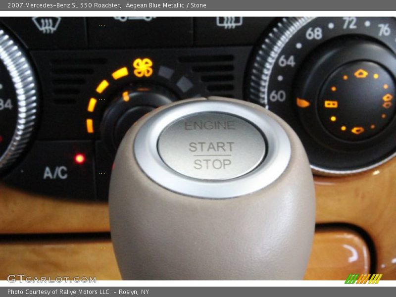 Aegean Blue Metallic / Stone 2007 Mercedes-Benz SL 550 Roadster