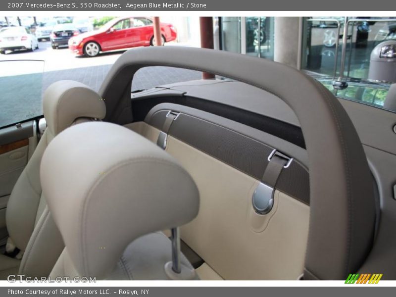 Aegean Blue Metallic / Stone 2007 Mercedes-Benz SL 550 Roadster