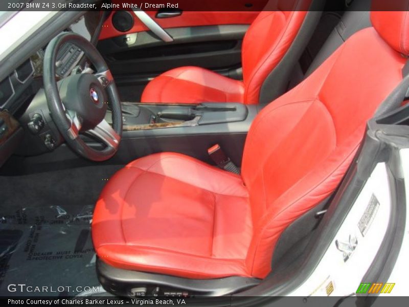 2007 Z4 3.0si Roadster Dream Red Interior