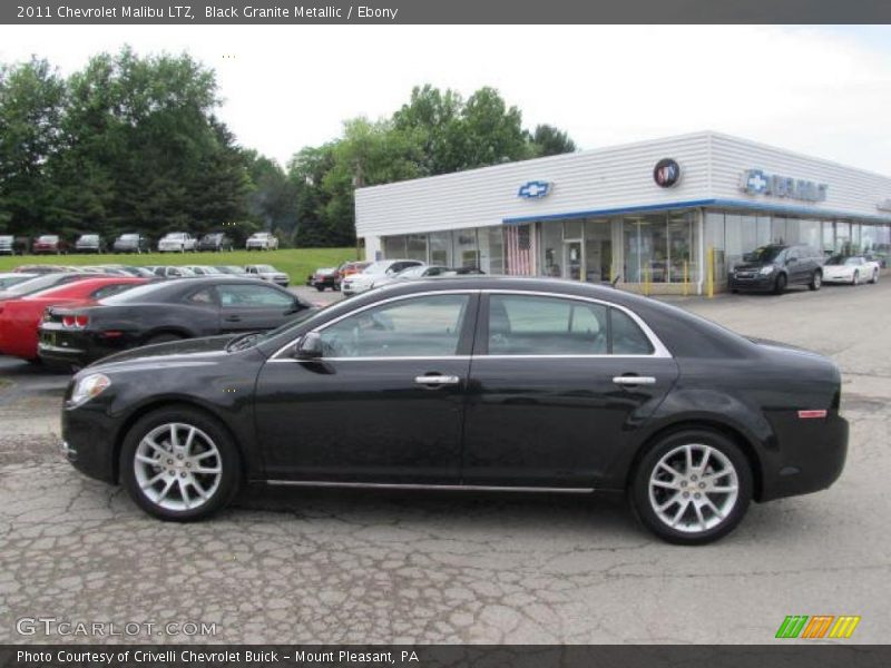 Black Granite Metallic / Ebony 2011 Chevrolet Malibu LTZ
