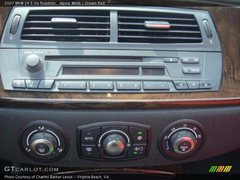 Alpine White / Dream Red 2007 BMW Z4 3.0si Roadster