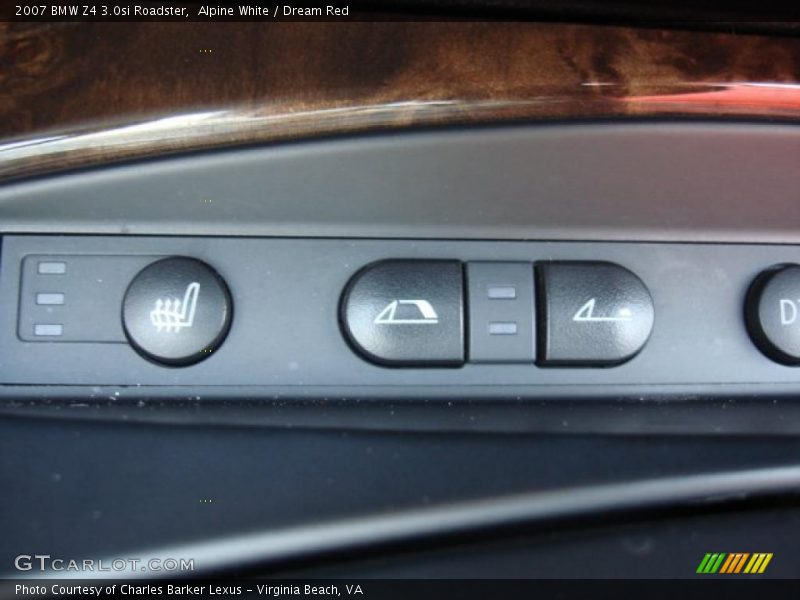Alpine White / Dream Red 2007 BMW Z4 3.0si Roadster
