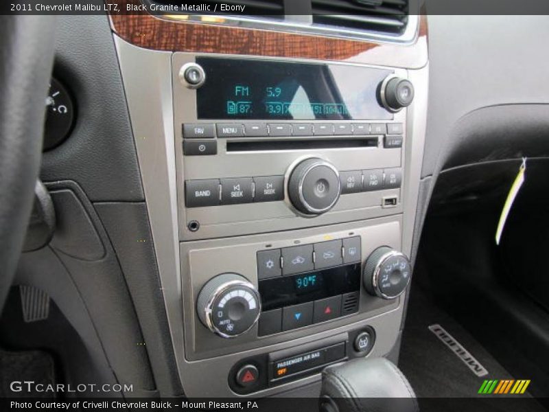 Black Granite Metallic / Ebony 2011 Chevrolet Malibu LTZ