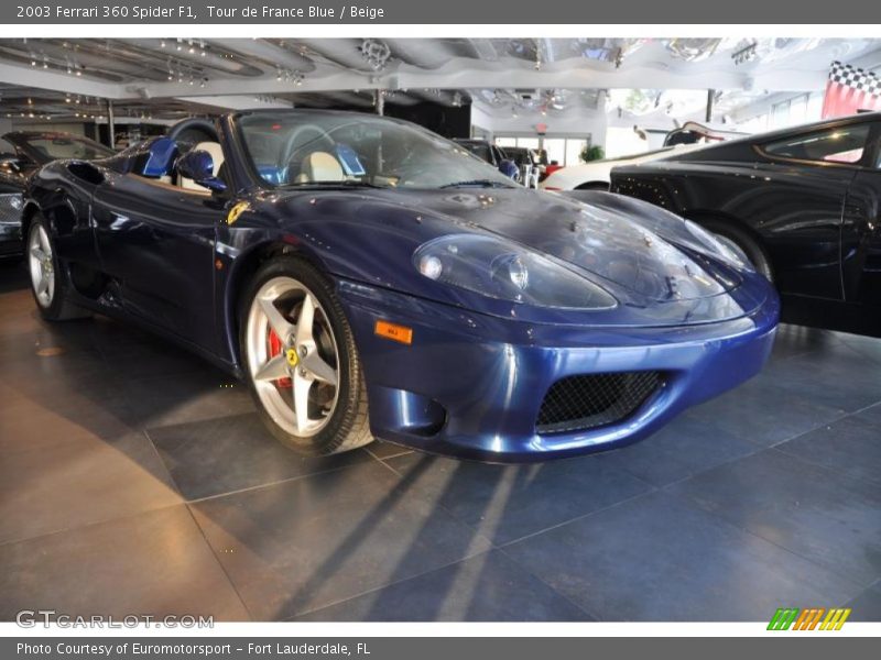 Tour de France Blue / Beige 2003 Ferrari 360 Spider F1