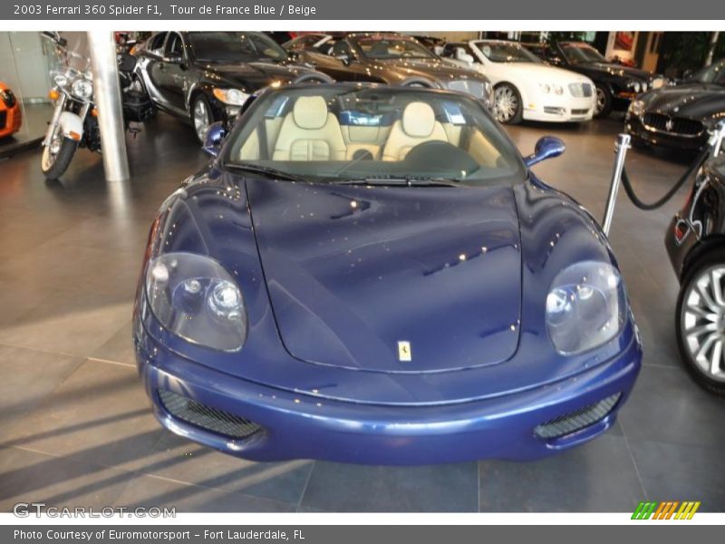 Tour de France Blue / Beige 2003 Ferrari 360 Spider F1