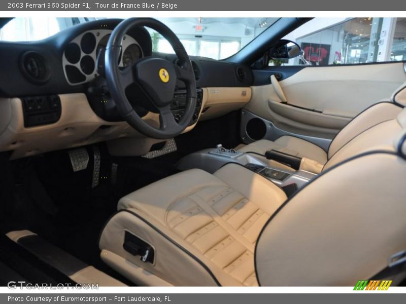  2003 360 Spider F1 Beige Interior