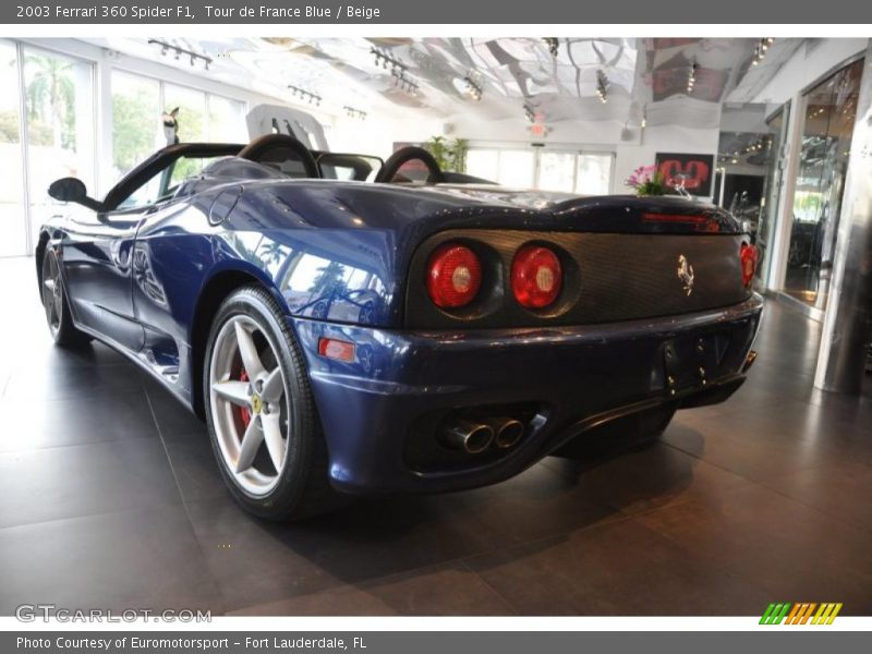 Tour de France Blue / Beige 2003 Ferrari 360 Spider F1
