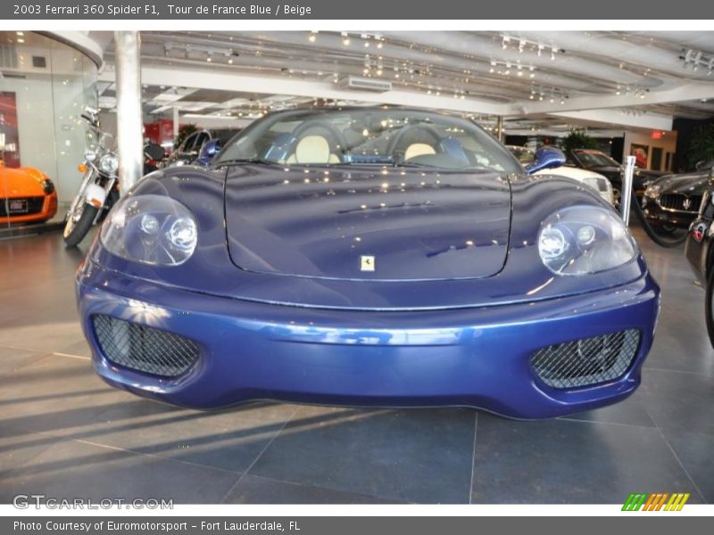 Tour de France Blue / Beige 2003 Ferrari 360 Spider F1