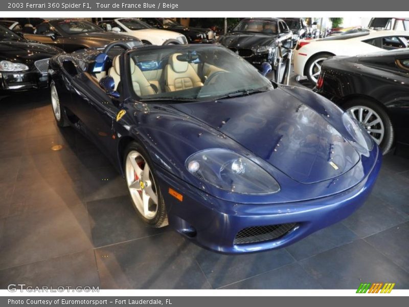 Tour de France Blue / Beige 2003 Ferrari 360 Spider F1