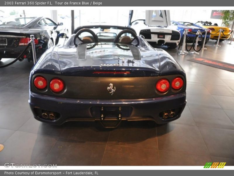 Tour de France Blue / Beige 2003 Ferrari 360 Spider F1