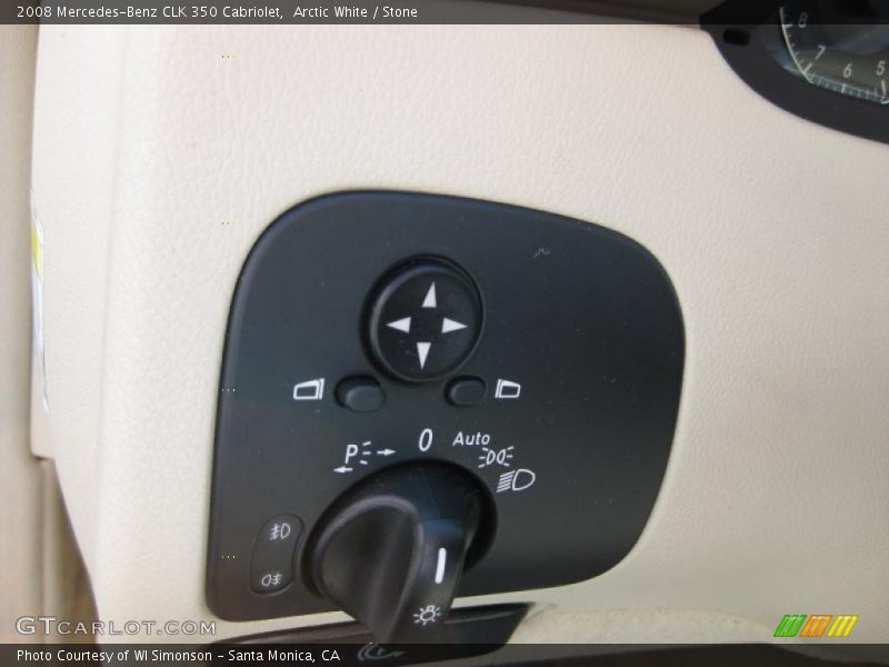Arctic White / Stone 2008 Mercedes-Benz CLK 350 Cabriolet