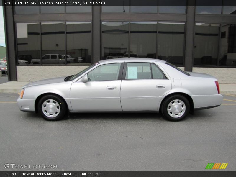 Sterling Silver / Neutral Shale 2001 Cadillac DeVille Sedan
