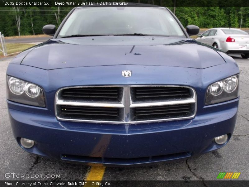 Deep Water Blue Pearl / Dark Slate Gray 2009 Dodge Charger SXT