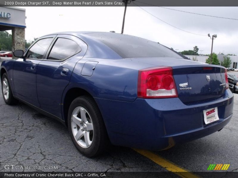 Deep Water Blue Pearl / Dark Slate Gray 2009 Dodge Charger SXT