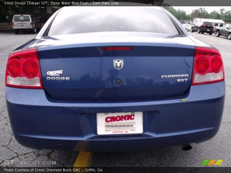 Deep Water Blue Pearl / Dark Slate Gray 2009 Dodge Charger SXT