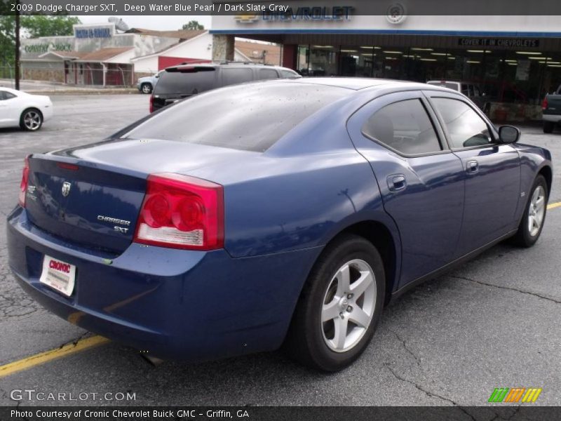 Deep Water Blue Pearl / Dark Slate Gray 2009 Dodge Charger SXT