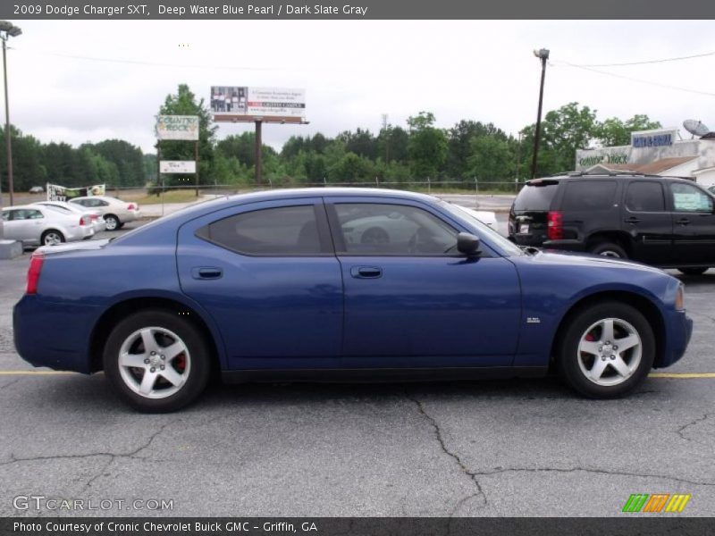 Deep Water Blue Pearl / Dark Slate Gray 2009 Dodge Charger SXT