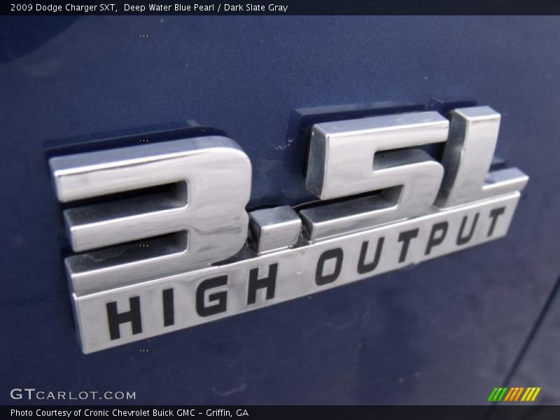Deep Water Blue Pearl / Dark Slate Gray 2009 Dodge Charger SXT