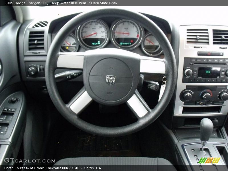 Deep Water Blue Pearl / Dark Slate Gray 2009 Dodge Charger SXT