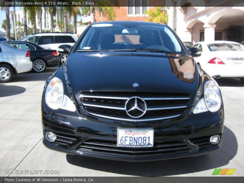 Black / Black 2009 Mercedes-Benz R 350 4Matic