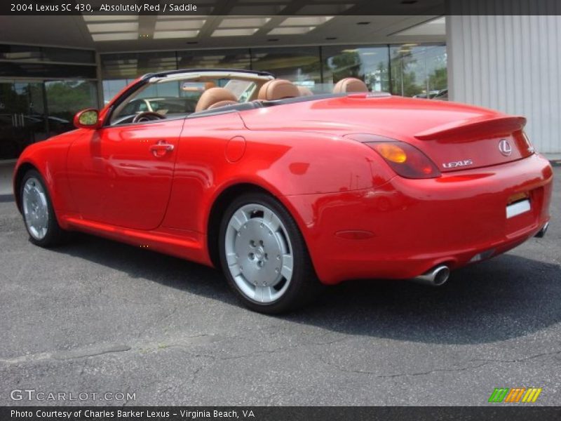 Absolutely Red / Saddle 2004 Lexus SC 430
