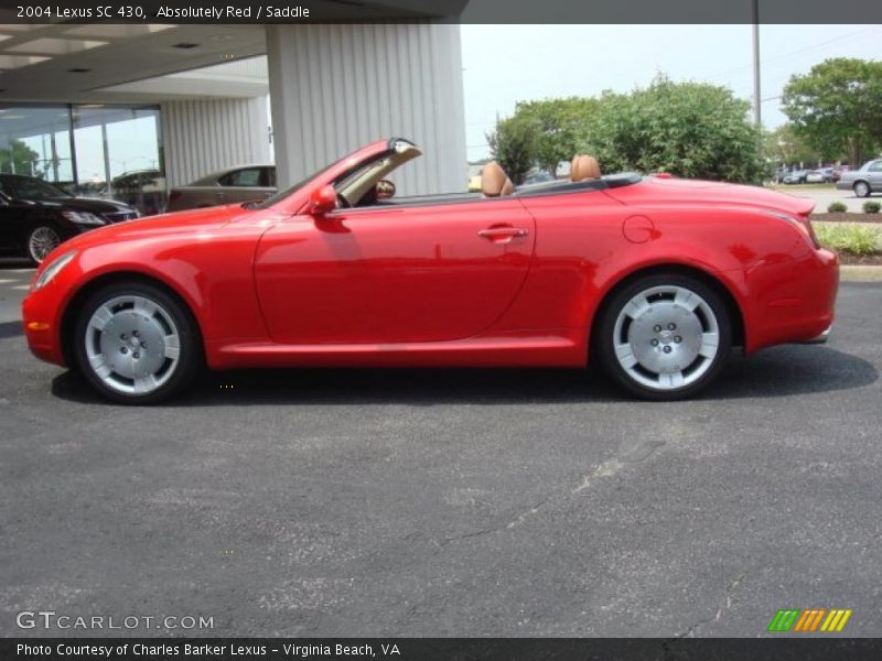 Absolutely Red / Saddle 2004 Lexus SC 430