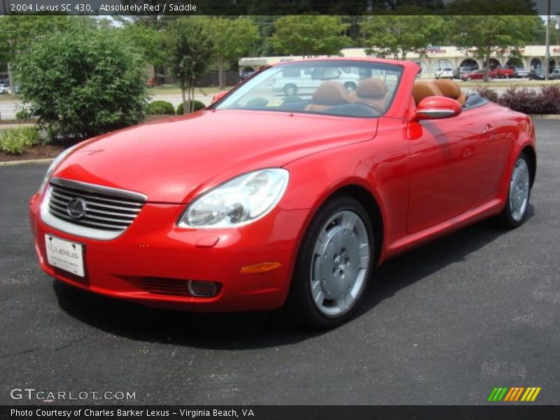 Absolutely Red / Saddle 2004 Lexus SC 430