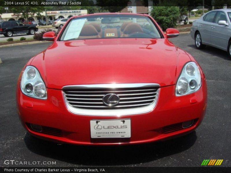 Absolutely Red / Saddle 2004 Lexus SC 430