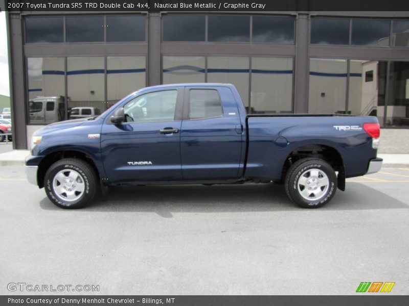 Nautical Blue Metallic / Graphite Gray 2007 Toyota Tundra SR5 TRD Double Cab 4x4
