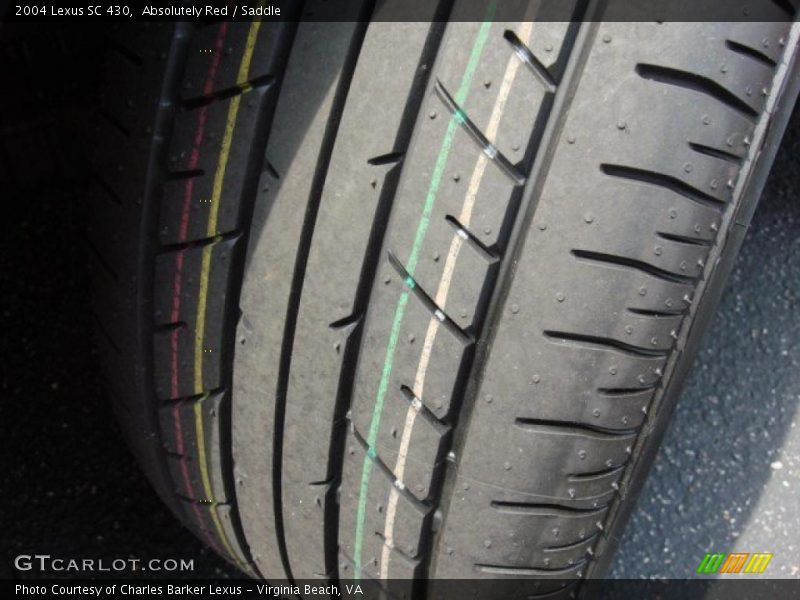 Absolutely Red / Saddle 2004 Lexus SC 430