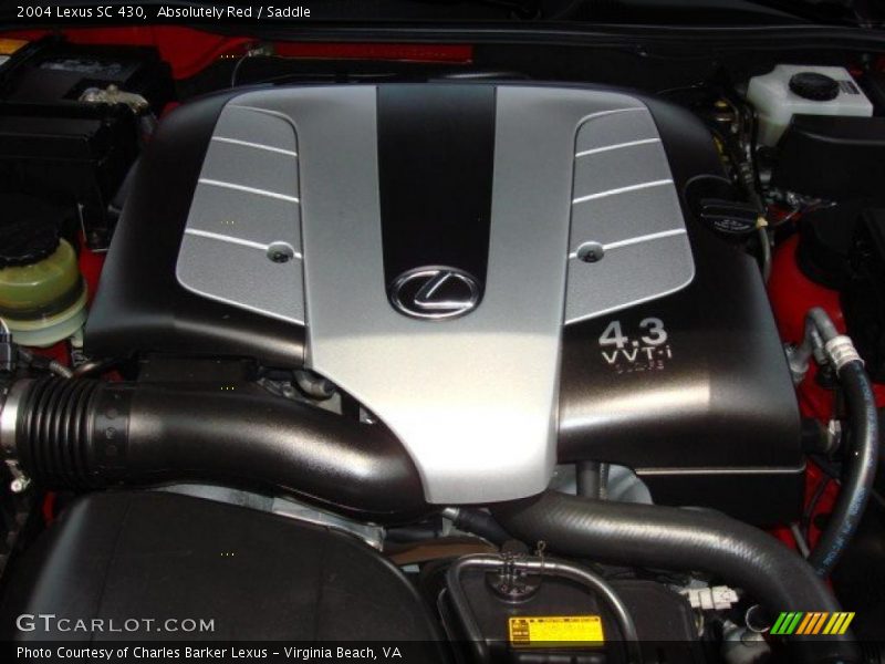 Absolutely Red / Saddle 2004 Lexus SC 430