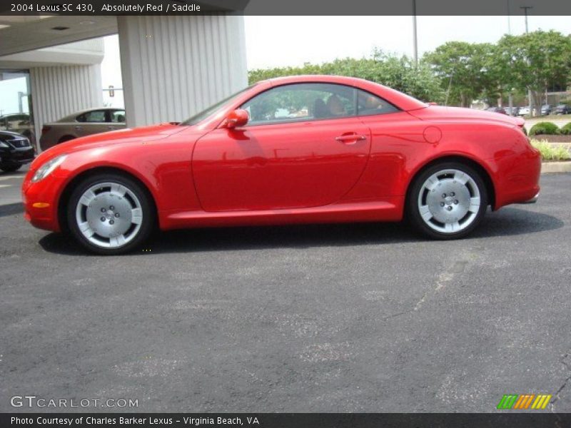 Absolutely Red / Saddle 2004 Lexus SC 430