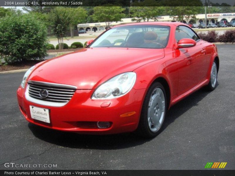 Absolutely Red / Saddle 2004 Lexus SC 430