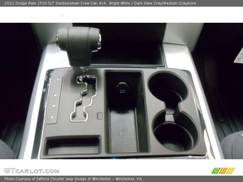 Bright White / Dark Slate Gray/Medium Graystone 2011 Dodge Ram 1500 SLT Outdoorsman Crew Cab 4x4