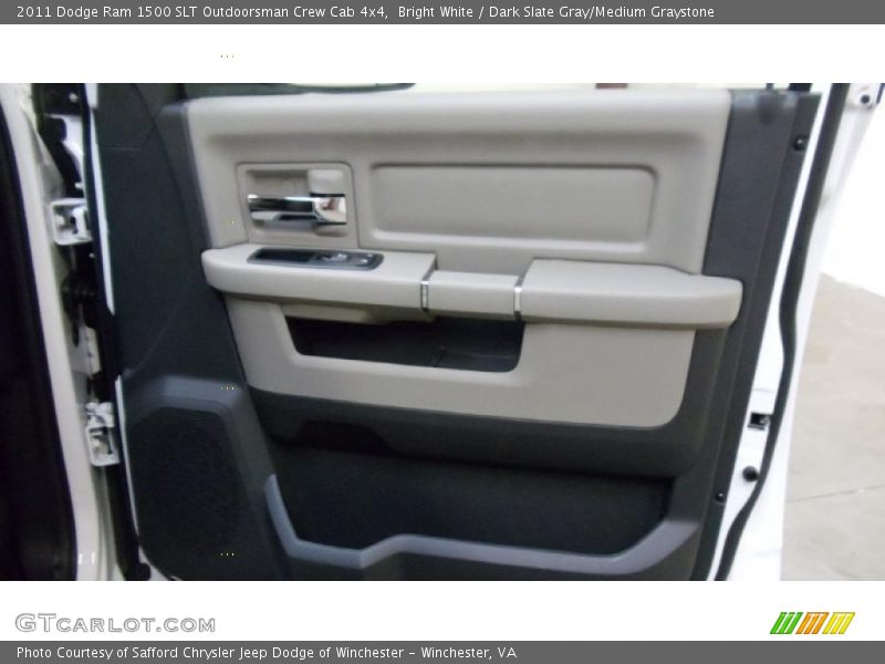 Bright White / Dark Slate Gray/Medium Graystone 2011 Dodge Ram 1500 SLT Outdoorsman Crew Cab 4x4