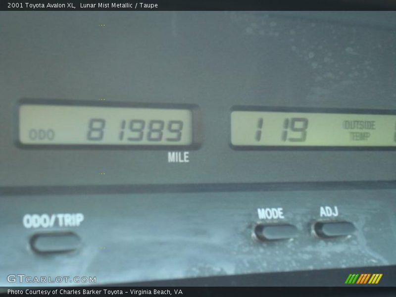 Lunar Mist Metallic / Taupe 2001 Toyota Avalon XL