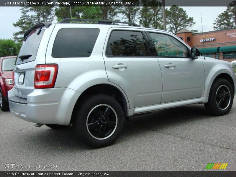 Ingot Silver Metallic / Charcoal Black 2010 Ford Escape XLT Sport Package