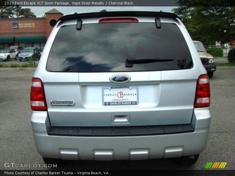 Ingot Silver Metallic / Charcoal Black 2010 Ford Escape XLT Sport Package