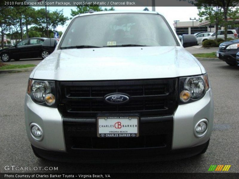 Ingot Silver Metallic / Charcoal Black 2010 Ford Escape XLT Sport Package