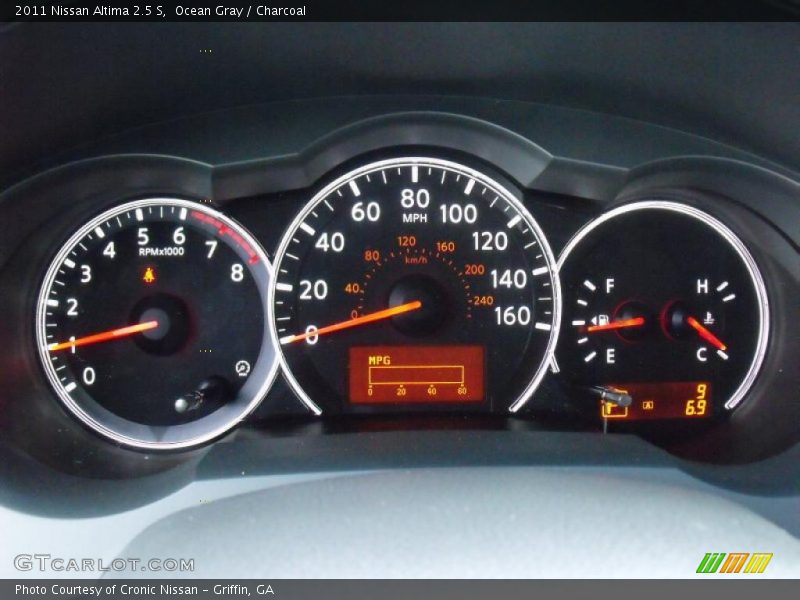 Ocean Gray / Charcoal 2011 Nissan Altima 2.5 S