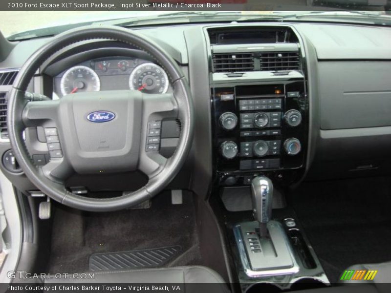Ingot Silver Metallic / Charcoal Black 2010 Ford Escape XLT Sport Package