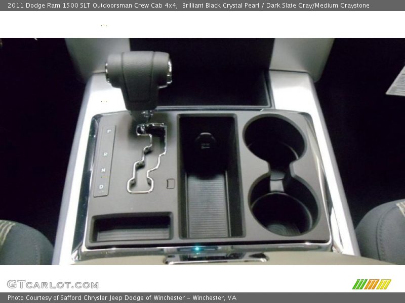 Brilliant Black Crystal Pearl / Dark Slate Gray/Medium Graystone 2011 Dodge Ram 1500 SLT Outdoorsman Crew Cab 4x4