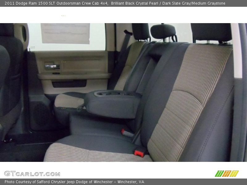 Brilliant Black Crystal Pearl / Dark Slate Gray/Medium Graystone 2011 Dodge Ram 1500 SLT Outdoorsman Crew Cab 4x4