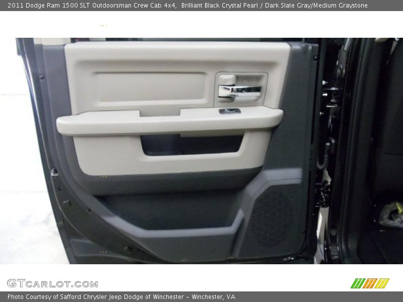 Brilliant Black Crystal Pearl / Dark Slate Gray/Medium Graystone 2011 Dodge Ram 1500 SLT Outdoorsman Crew Cab 4x4