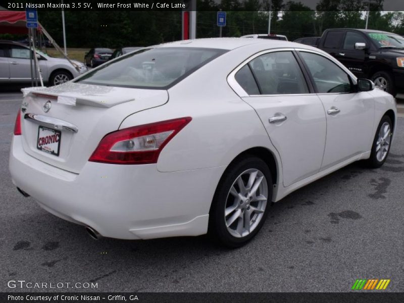 Winter Frost White / Cafe Latte 2011 Nissan Maxima 3.5 SV