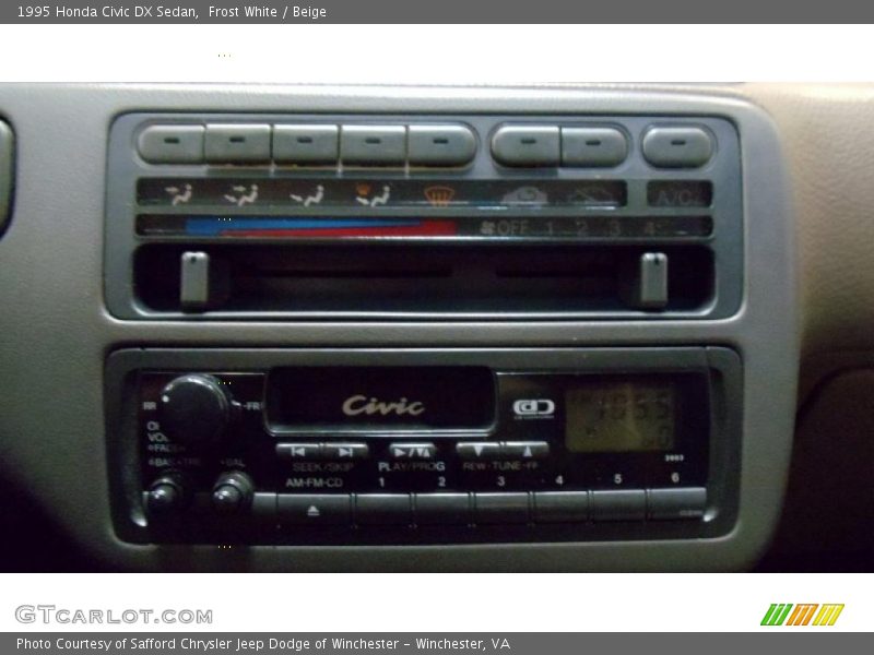 Frost White / Beige 1995 Honda Civic DX Sedan
