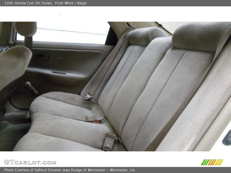 Frost White / Beige 1995 Honda Civic DX Sedan