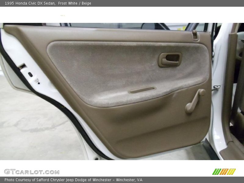 Frost White / Beige 1995 Honda Civic DX Sedan